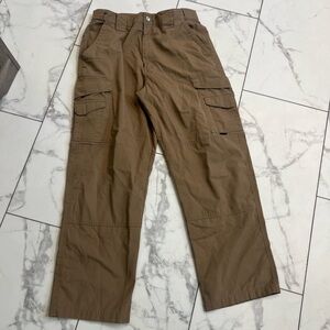 Tan Cargo Pants Lightweight Relaxed Fit